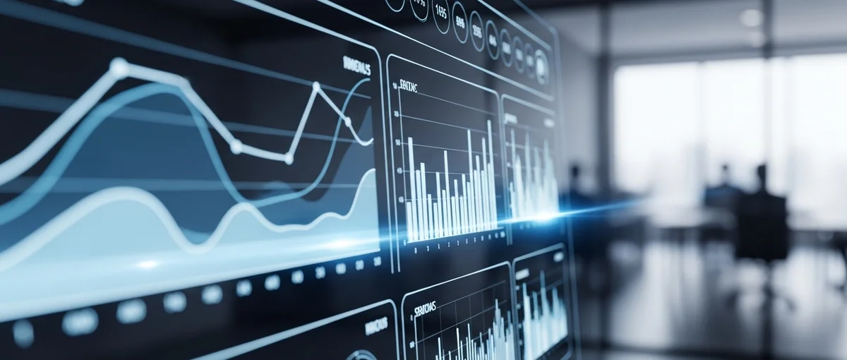 A data dashboard showing Average Daily Rate (ADR) trends and corporate event statistics for hotel booking analysis.