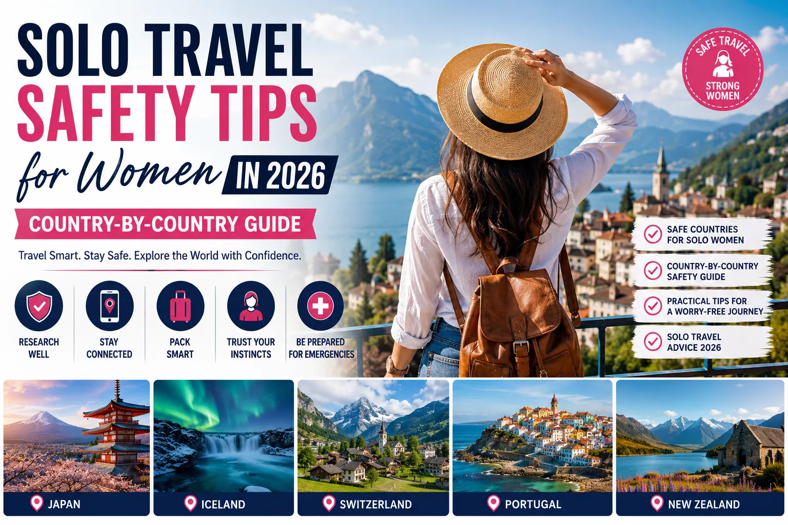Solo Travel Safety Tips for Women in 2026: Country-by-Country Guide