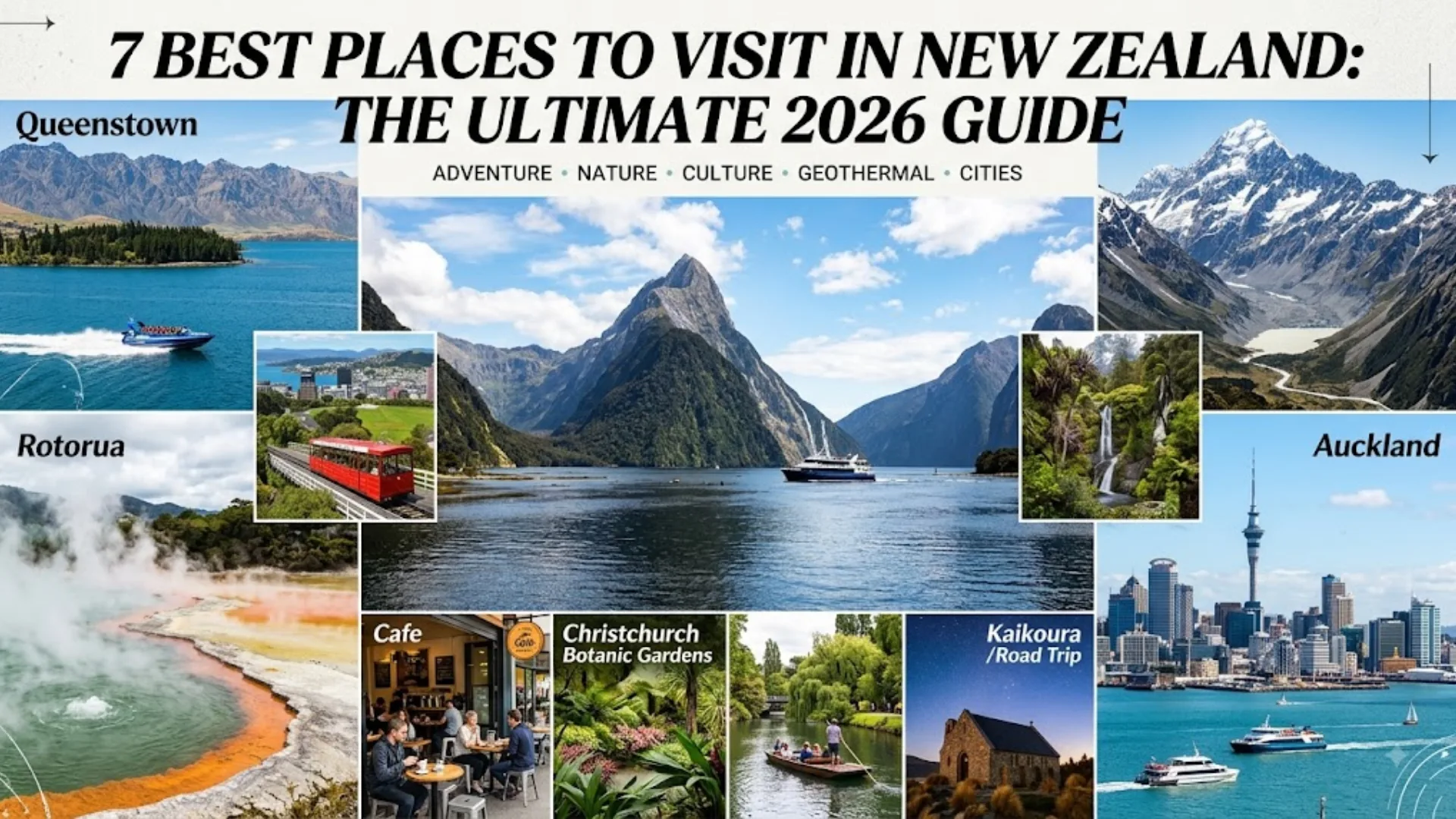 7 Best Places To Visit In New Zealand: The Ultimate Guide