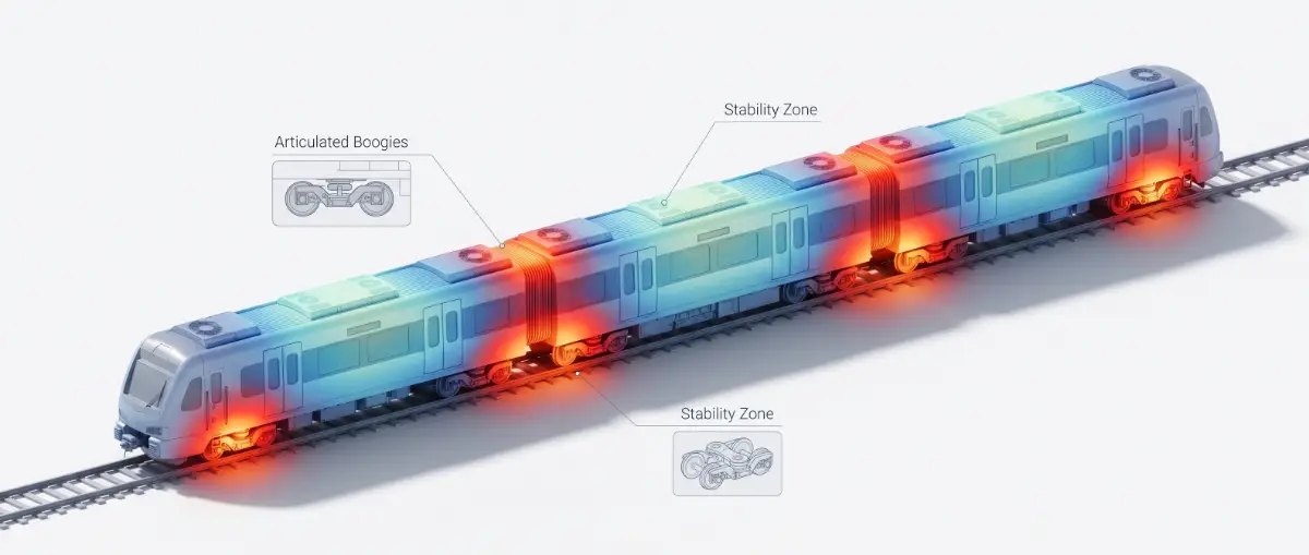 Technical diagram showing stability zones